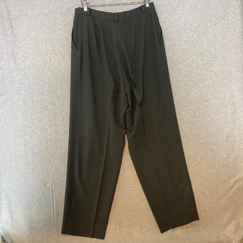 Garfield & Marks Size 10 • Brown Pinstripe Pantsuit • 2 Piece Jacket Pants - Picture 16 of 16